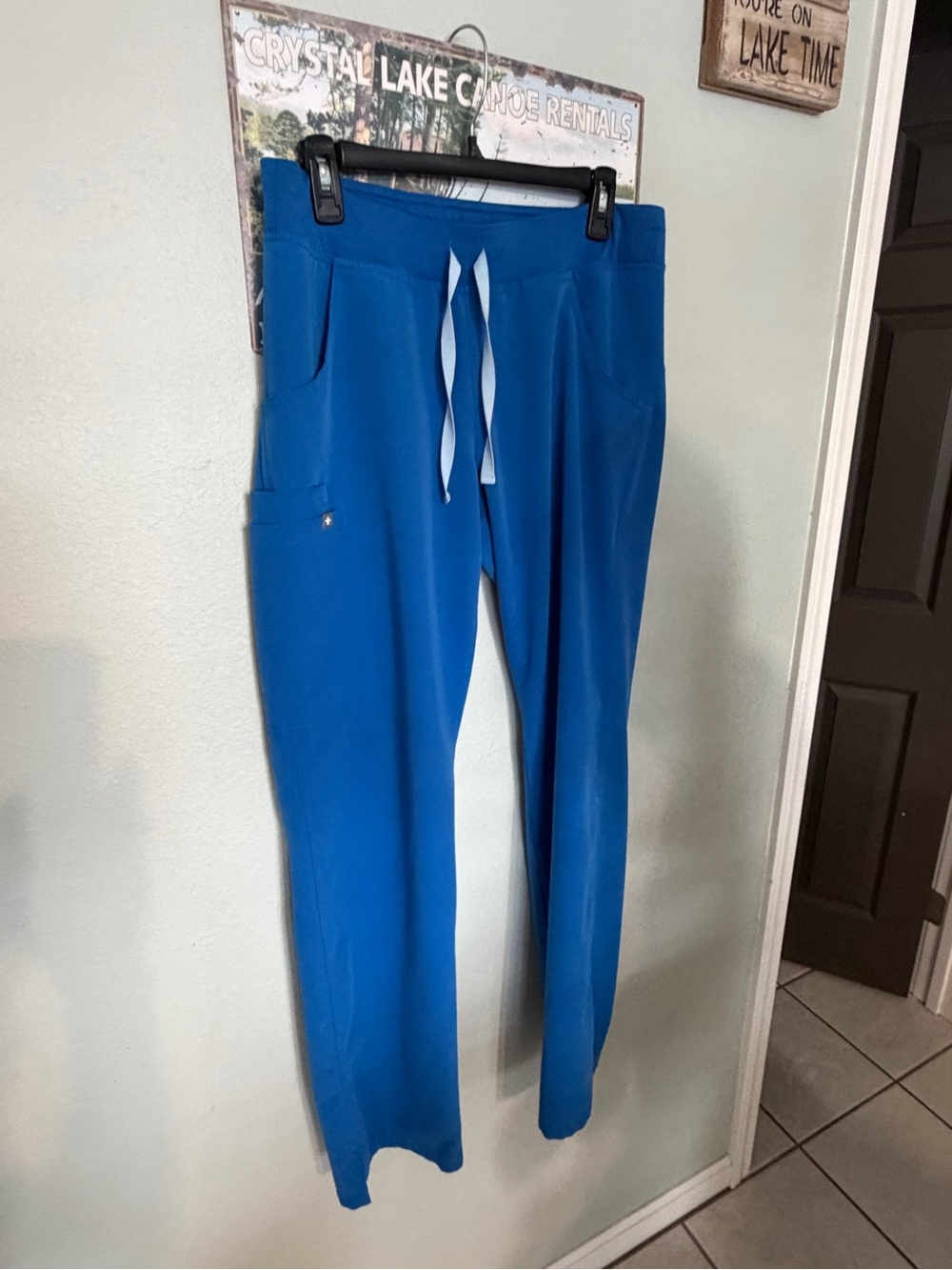 Figs Bright Blue Women’s Leggings - Stretch Performance